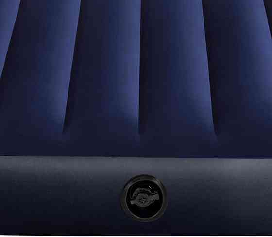 Матрас Intex 64757 Classic Downy синий 99×191×25 см надувной флокированный водонепроницаемый Fiber-Tech с Киев