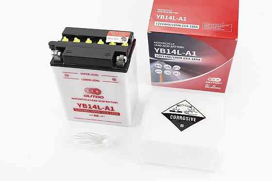 Акумулятор 12V14Ah YB14L-A1 кислотний (L134*W89*H166mm) Бершадь