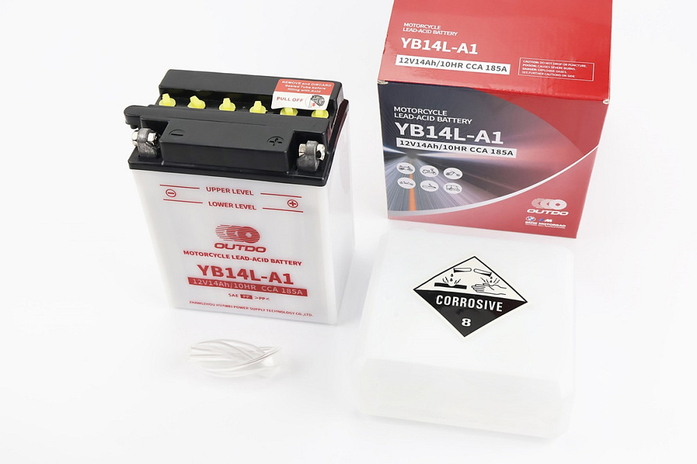 Акумулятор 12V14Ah YB14L-A1 кислотний (L134*W89*H166mm) Бершадь - изображение 1