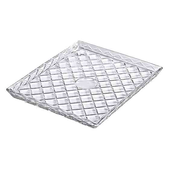 Стеклянне блюдо для закусок Lirmartur 24,5x20,5 см Київ