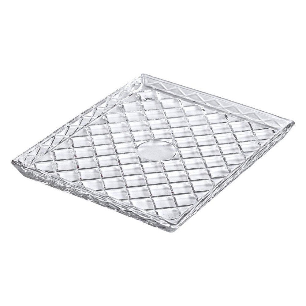 Стеклянне блюдо для закусок Lirmartur 24,5x20,5 см Київ - фото 2