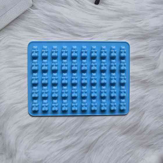 Молд из силикона Мишка 185 на 136 мм синий Киев