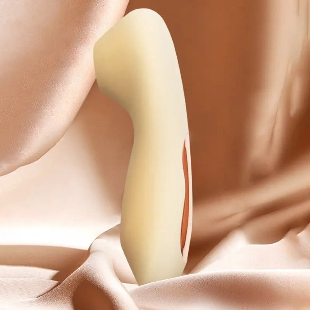 Вакуумный стимулятор клитора Sweet Em Velvet Lure, желтый Sex Aura Киев - изображение 7