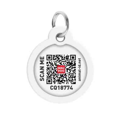 Адресник для животных WAUDOG Smart ID с QR паспортом "Чудо-женщина 2" круг 30 мм (230-1013) Винница
