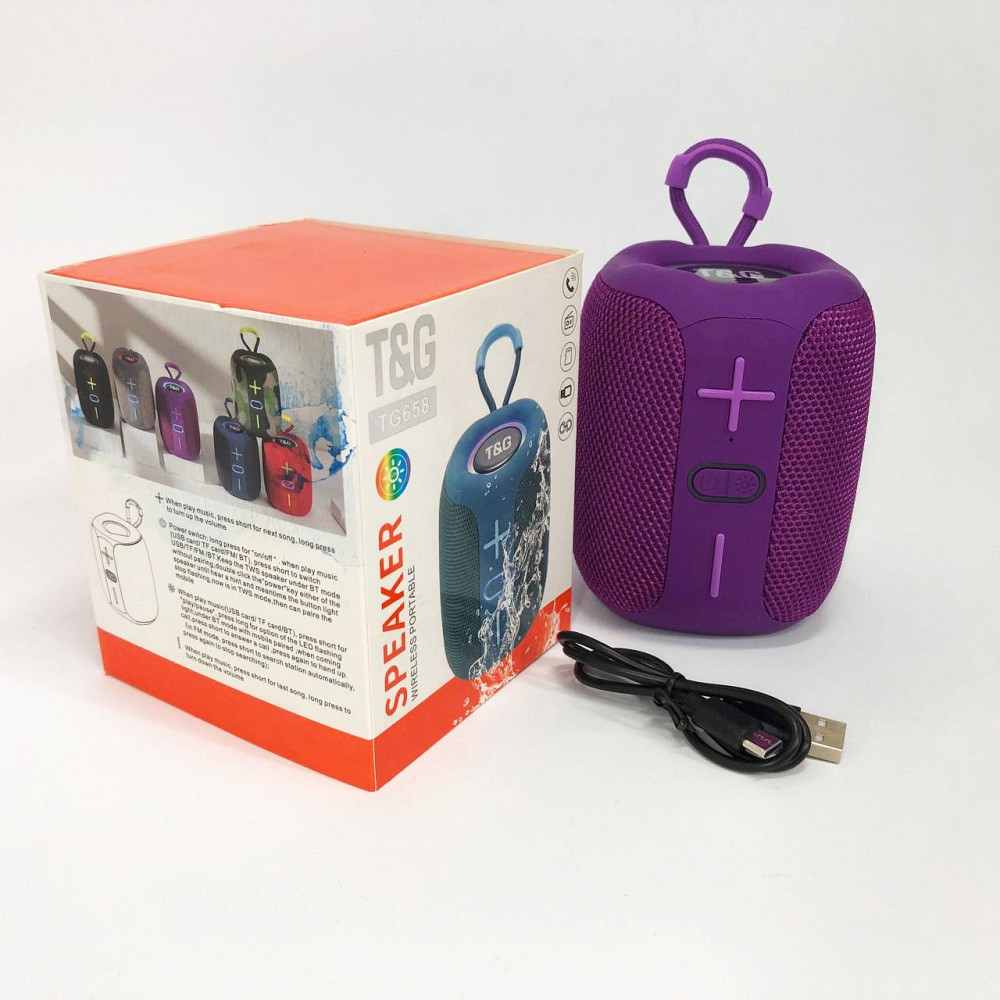 Блютуз колонка с зарядкой от usb, Маленькая колонка с подсветкой Портативная led подсветкой SV-30 Львов - изображение 14