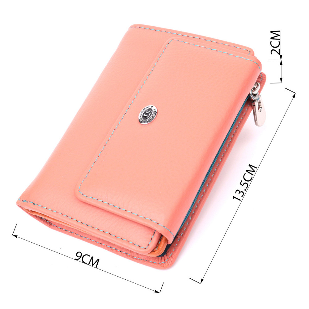 Оригинальный кошелек для женщин из натуральной кожи ST Leather 22499 Оранжевый Киев - изображение 4