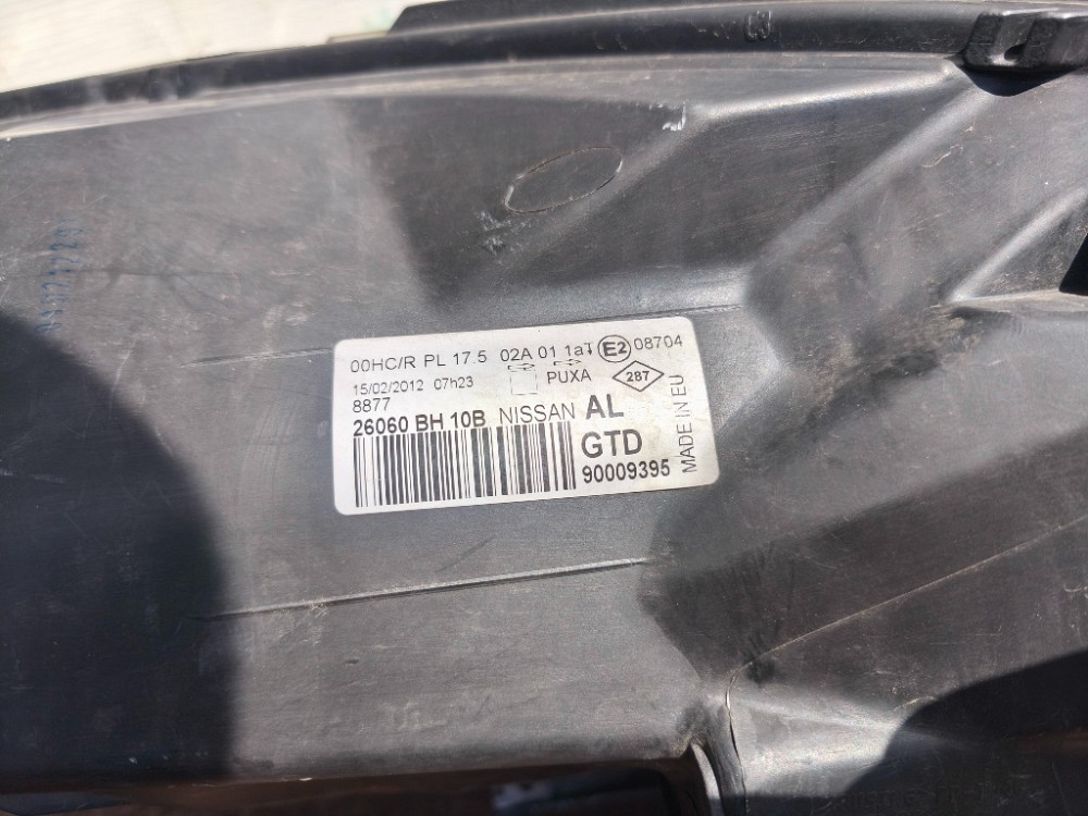 Фара ліва Nissan Note 2009-2012 рестайлінг (26060BH10B) Ковель - изображение 3