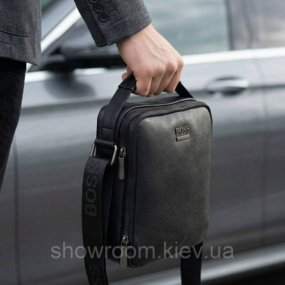 Чоловіча брендова барсетка, сумка Boss (006-3) Київ - фото 5
