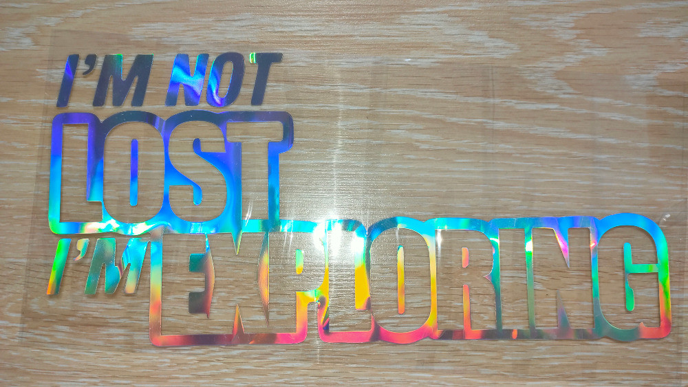 Наклейка на авто im not lost im exploring переклади Київ - фото 4