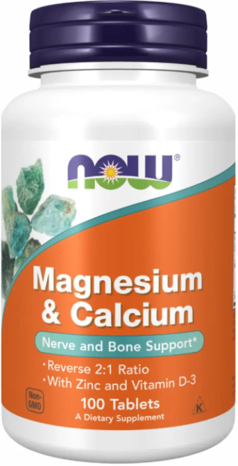 Магний и кальций Now Foods Magnesium & Calcium 2:1 Ratio 100 таб Киев - изображение 1