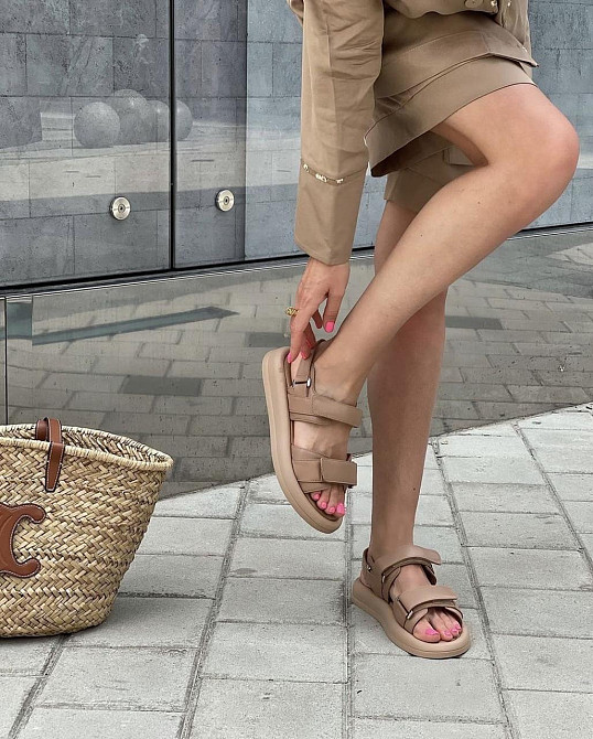 RONE Босоніжки жіночі RONE R-16 капучіно (літо, шкіра натуральна) (5149) Коломия - фото 4