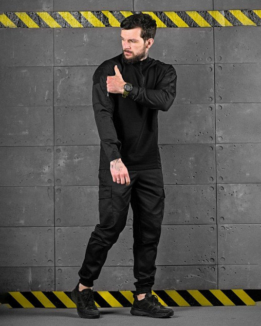 Летний тактический костюм OBLIVION TRIPOD черный   ДЛ6452 Одесса - изображение 2