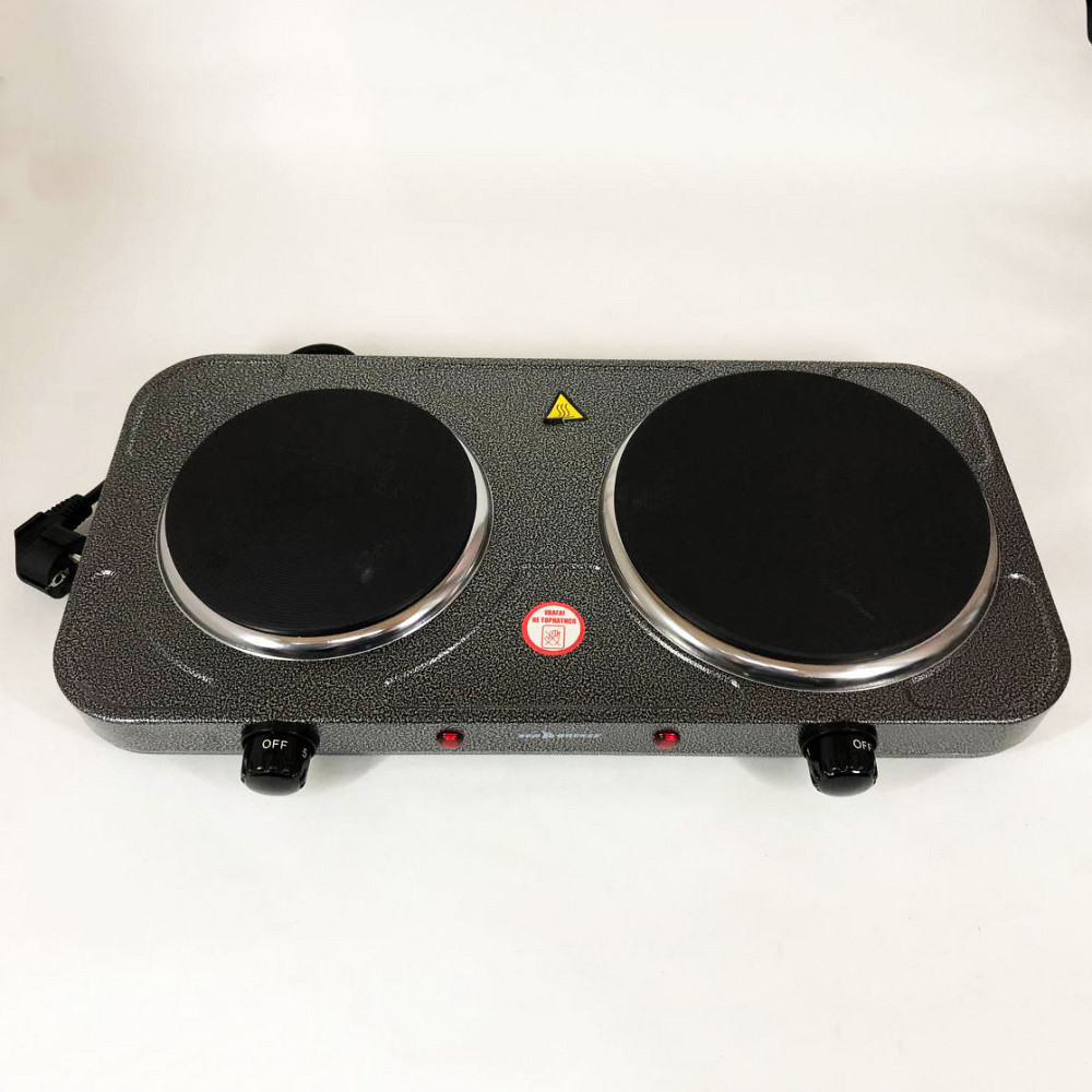 Плита электрическая настольная дисковая на две конфорки Sea Breeze SB-065 2500 Вт TE-45 Львов - изображение 8