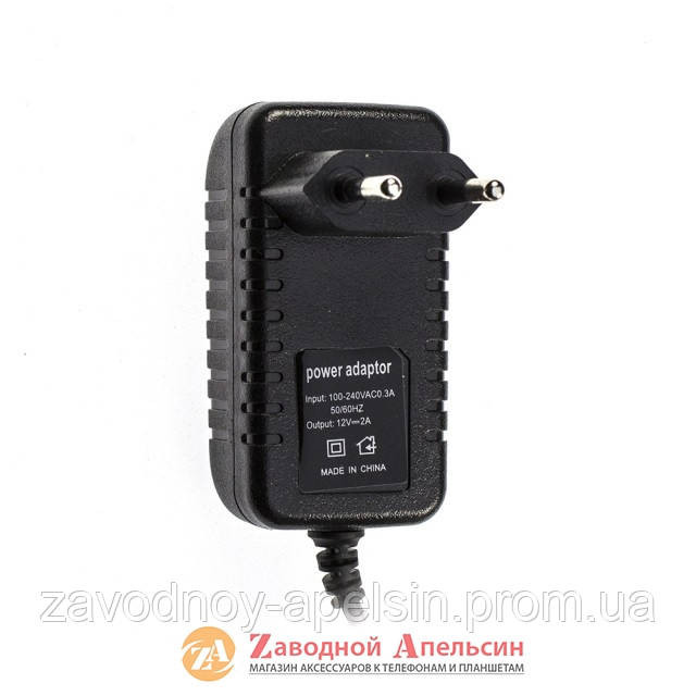 Мережеве зарядне заряджання China Tab 12v 2A 2мм Одеса - фото 1