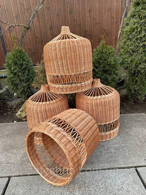 Кофейная  плетеная люстра Киев - изображение 1