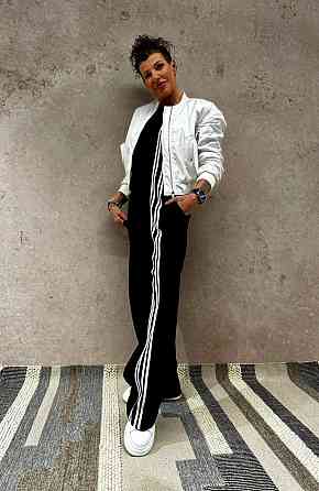 Жіночий стильний повсякденний комбінезон турецький двонитка Чорний, 46/48 Одеса