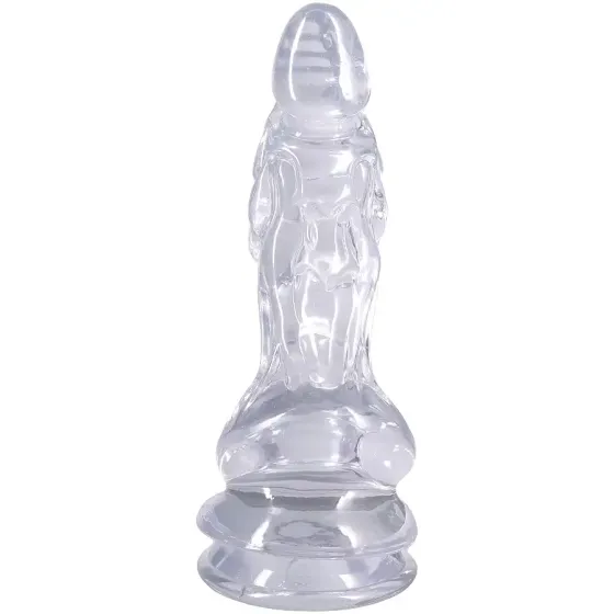 Фентезійний фалоімітатор Doc Johnson Crystal Jellies - Invader Dong 8.5 Inch - Clear Львів