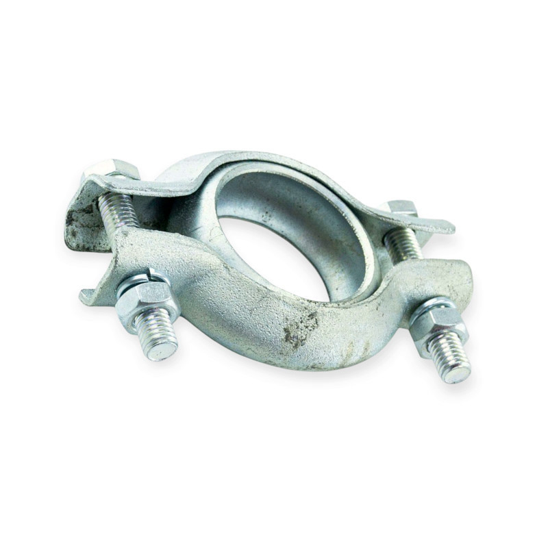 Хомут (d-40 мм) 2108, 2109, 21099, 2110-2115 с болтами в сборе (кольцо тонкое металл) глушителя Мукачево - изображение 1