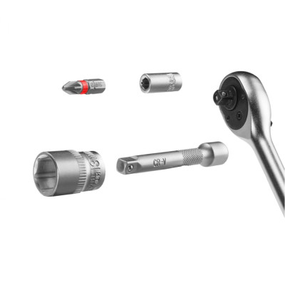 Набір біт Einhell біт і головок, 1/4" 4-13мм, 37шт, кейс (109022) Вінниця - фото 5