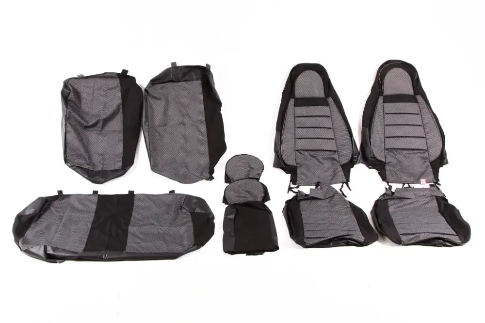 Чехлы на сидушки  2110 Avto-fortuna Lite Пилот с паралоном серые (2170) Винница - изображение 1