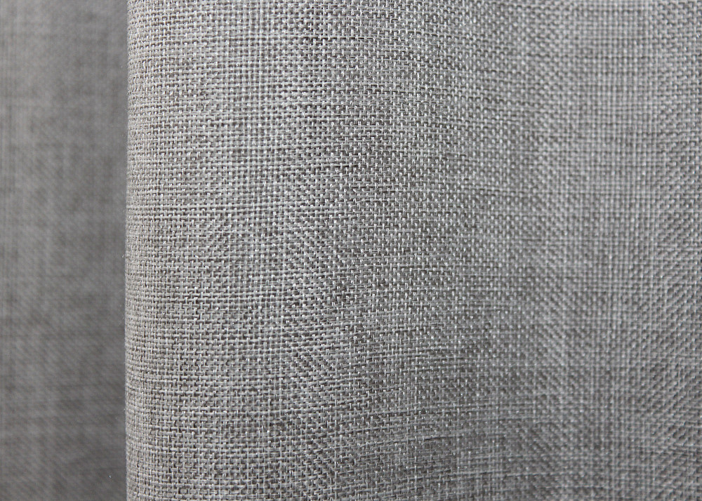 Комплект коротких штор VR-Textil Лен Мешковина № 1016ш Светло-серый 130х170 см 2 шт (35-0286) Киев - изображение 6