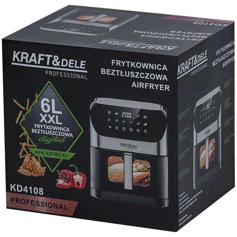 Аэрофритюрница Kraft&Dele KD4108 6 Л  2000 Вт Киев - изображение 8