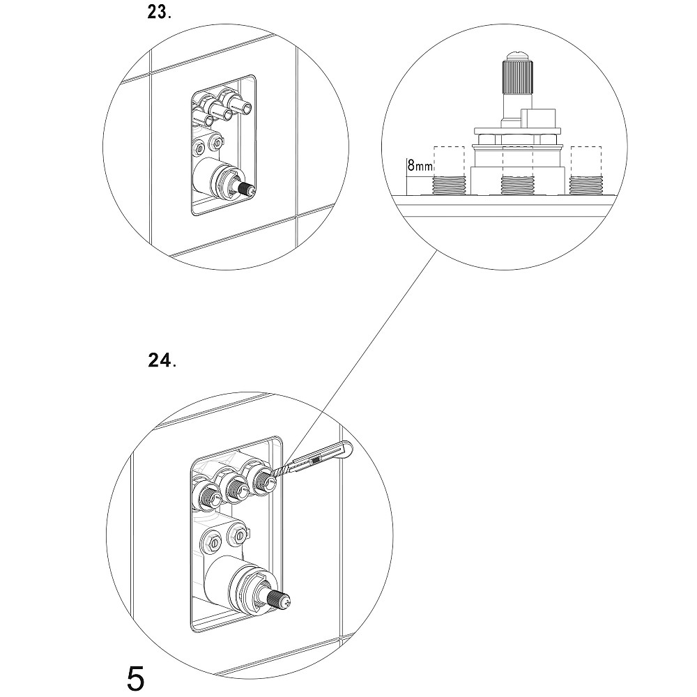 Душова система вбудована TOPAZ LOFT TLF 32117-L06-C-Termostat Луцк - изображение 9