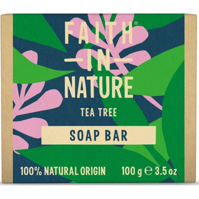 Тверде мило Faith in Nature Натуральне З чайним деревом 100 г (708002100543) Вінниця - фото 1
