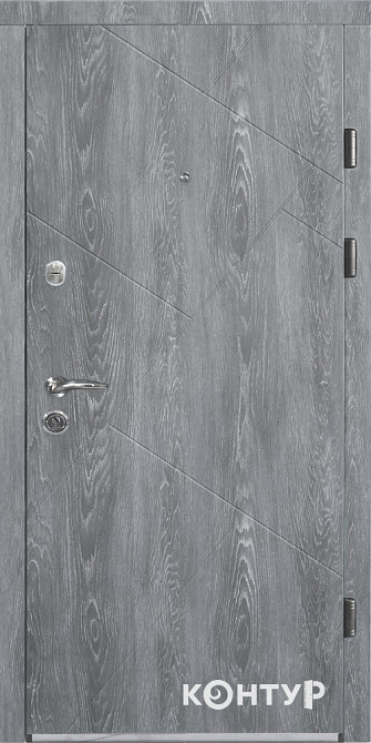 Двери квартирные, серия ТИП 2.3 модель 157/605 дуб шато Киев - изображение 1