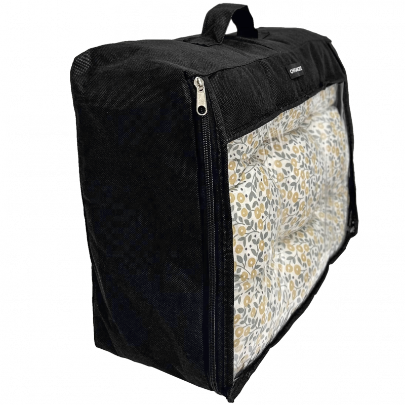 Большая дорожная сумка для вещей с ручкой и прозрачной вставкой P001 40x31x15 см (Черный) Сумы - изображение 5