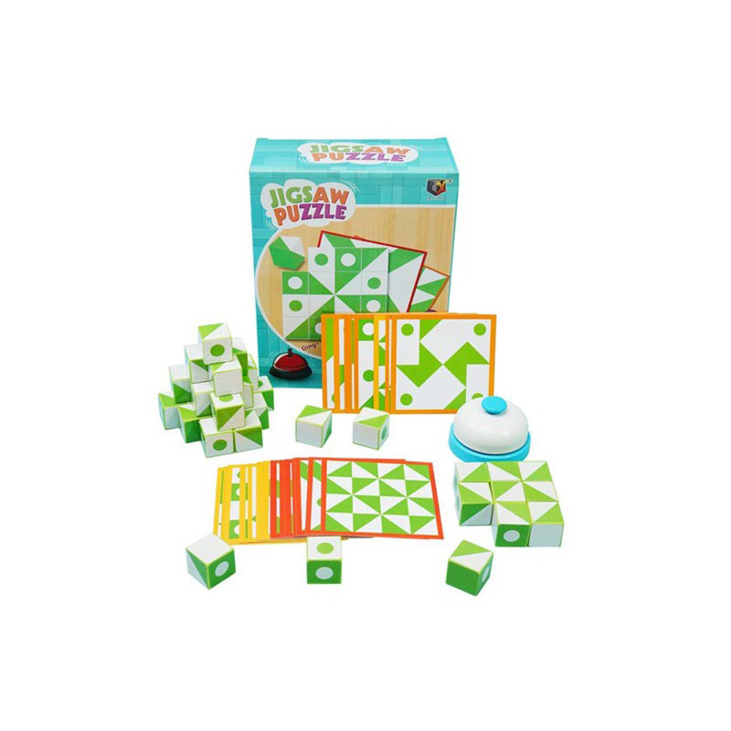 Дитяча гра "Головоломка" 33FK-2 кубики, наклейки, змійка, картки-завдання Вінниця - фото 1