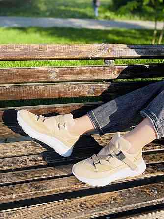 Abbi Кроссовки женские ABBI бежевые натуральная кожа 39р. (CORI-02) Коломия