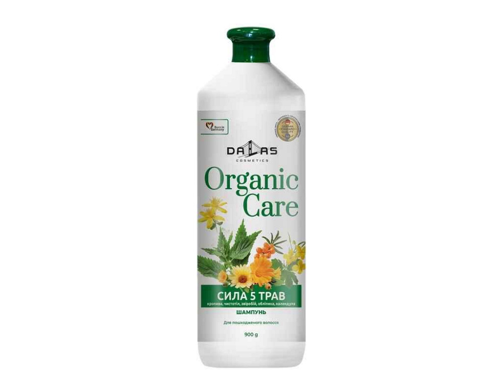 Шампунь 900мл Organic care Сила 5 трав Для жінок і чоловіків ТМ DALAS   Solmir Київ - фото 1