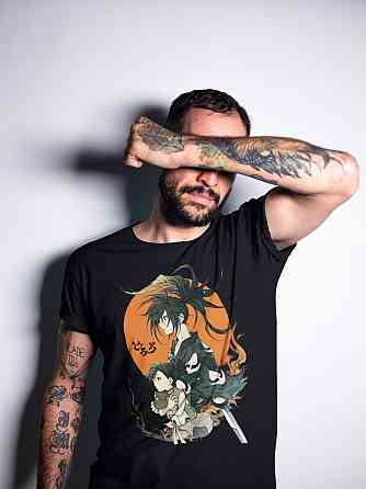 Футболка з аніме принтом Хйаккімару Дороро Аніме Манга оверсайз (S/M/L) Чорний AnimeJ0542 Дніпро