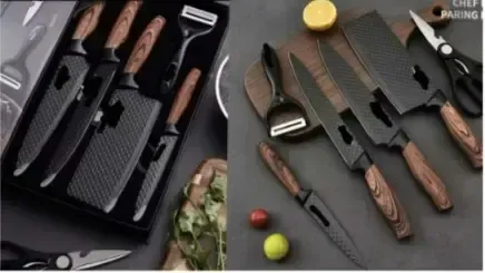 Набор кухонных ножей Kitchen utensils AND HA-177 HP227 Коломыя - изображение 3