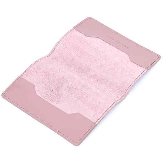 Красива шкіряна обкладинка на паспорт GRANDE PELLE 16795 Пудровий Київ