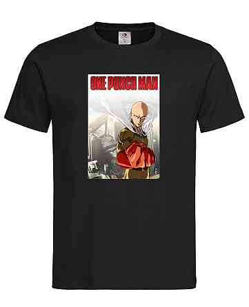 Футболка «One Punch Man» — сила в одном ударе Черный, M Городище