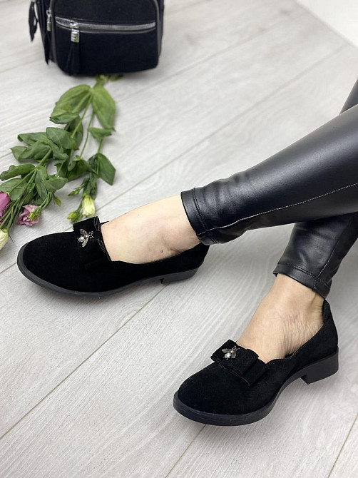 Туфлі жіночі VIKTTORIO АЙС чорні (весна-осінь, замша натуральна) (2698) 39 Коломыя - изображение 1