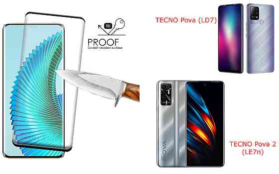 Захисне скло HyperGlass Pro для TECNO Pova (LD7), Pova 2 (LE7n) – максимальна чутливість та захист Київ