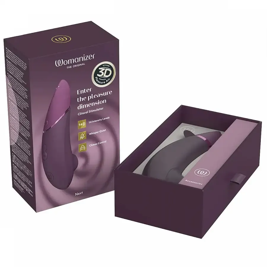 Вакуумний кліторальний стимулятор Womanizer Next Dark Purple Львів - фото 7