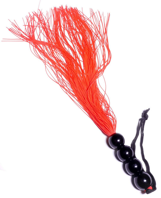 Силиконовый флогер ( длина 37 см ) Fetish Boss Series - Silicone Whip Red 14