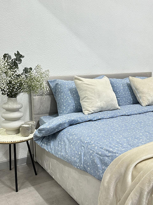 Ecotton Комплект постільної білизни Ecotton двоспальний Сімейний 150х215 см блакитний (250958) Коломыя - изображение 1