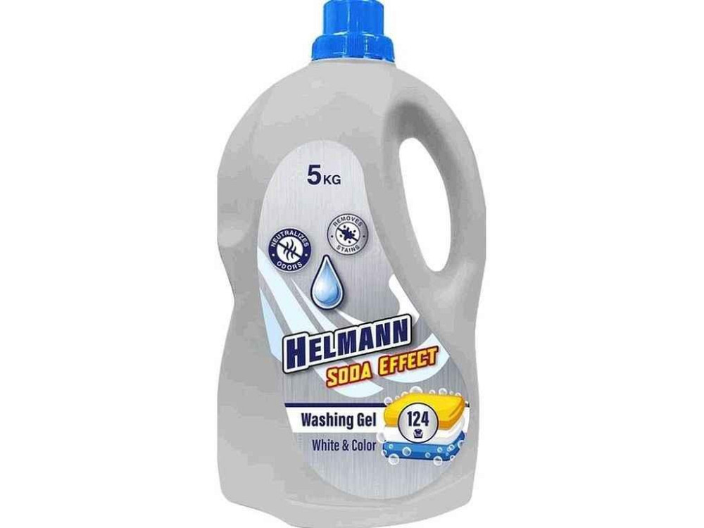 Гель для стирки 5л Soda Effect для Белых и цветных вещей ТМ HELMANN Киев - изображение 1