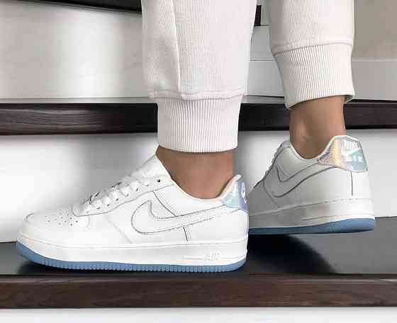 Кроссовки Nike Белые Женские Форсы Кожаные Найк (размеры: 36,37,38,39,40,41) Днепр