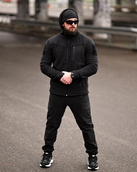 Флісовий спортивний тактичний костюм TARANTUL black ТР6551 Одеса - фото 16
