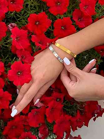 Cartier Комплект із двох браслетів із викрутками лимонне та біле золото / можна окремо Одеса