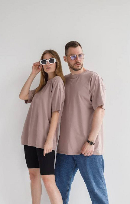 Футболка базова оверсайз чоловіча Какао 3XL/4XL Харків - фото 6