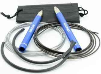 Скакалка швидкісна на підшипниках алюмінієва MadMax MFA-286 Speed jump rope Blue Кам'янське
