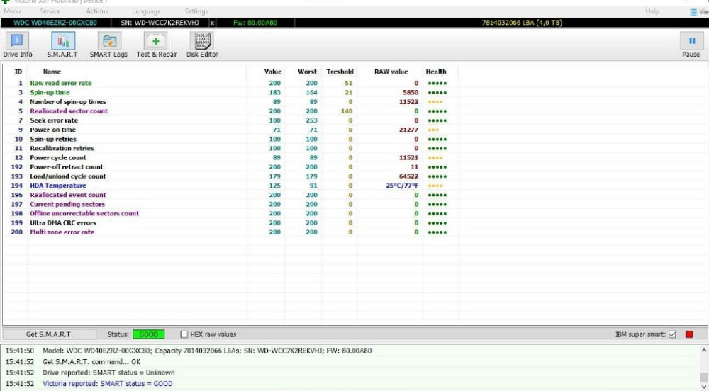 Жорсткий Диск: WD Blue 4 TB 3.5" (WD4Oezrz) Київ - фото 1