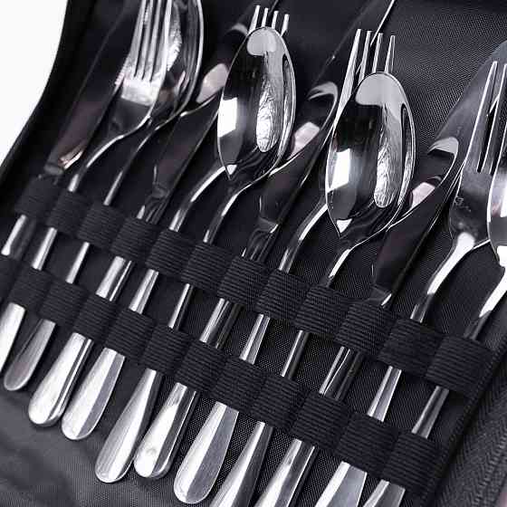 Lugi Набір посуду для пікніка на 4 особи 24 предмети Сріблястий HP-21-1 Коломия